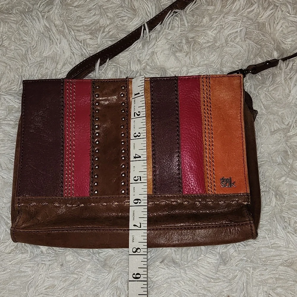 The Sak  Multi Colored Leather 3-way Demi Clutch Crossbody Shoulder Bag